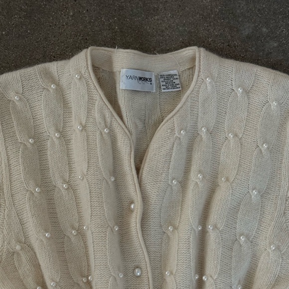 Vintage 80’s 90’s Angora Pearl Sweater - Picture 2 of 5